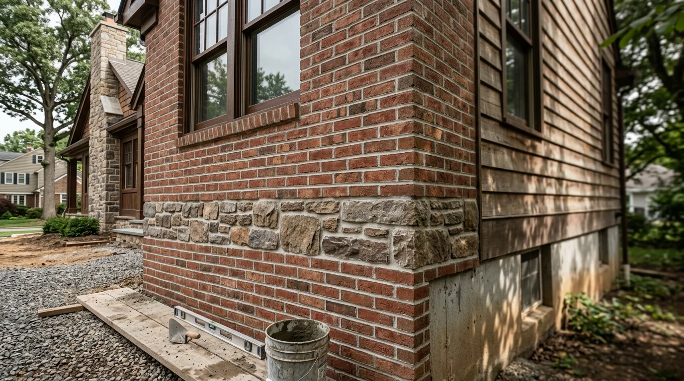 Professional brick, stone, and stucco masonry installation